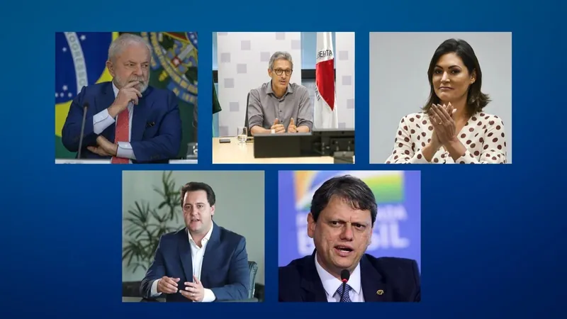 Paraná Pesquisas: Lula venceria Tarcísio, Zema, Ratinho Jr e Michele Bolsonaro