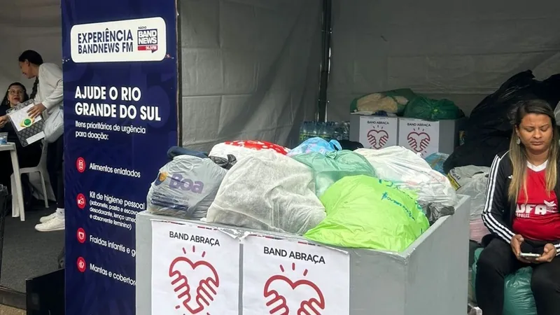 Experiência BandNews FM arrecada duas toneladas de donativos para vítimas no RS