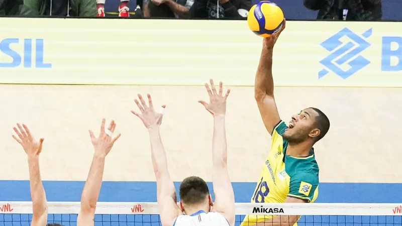 Brasil cai diante da Itália no Ginásio do Maracanãzinho pela Liga das Nações