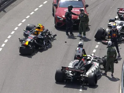 Acidente destrói carro de Pérez e provoca relargarda no GP de Mônaco; veja