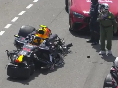 Sergio Pérez sofre forte acidente e GP de Mônaco é interrompido por 40 minutos