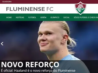 Site do Fluminense é hackeado e "anuncia" Haaland como reforço