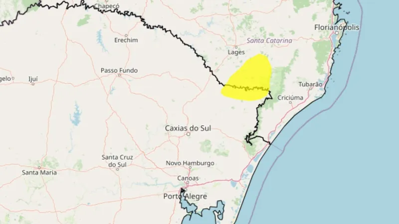 Rio Grande do Sul e Santa Catarina podem ser atingidos por neve, alerta INMET