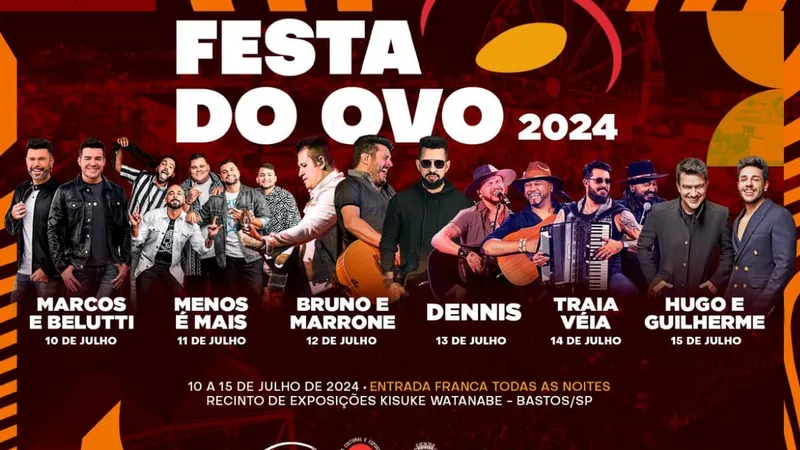 Prefeitura de Bastos faz lançamento oficial da Festa do Ovo 2024