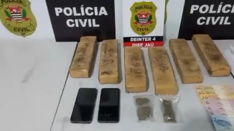 Dupla é presa por tráfico de drogas na região de Jaú