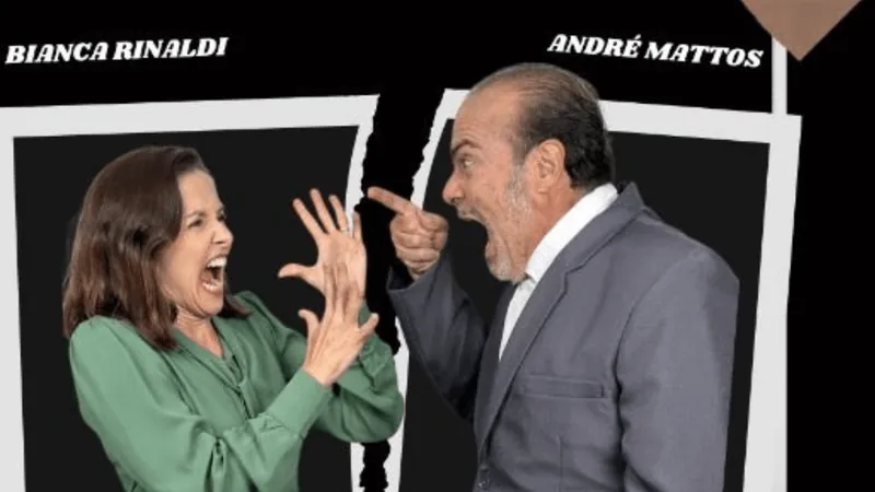 Bianca Rinaldi e André Mattos são atrações no Teatro Colinas em São José 