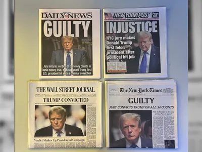 Culpado: jornais americanos repercutem condenação de Trump
