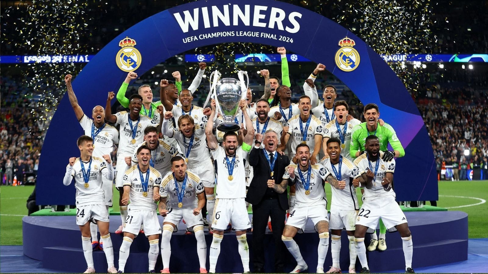 Real Madrid conquista a Champions League pela 15a vez