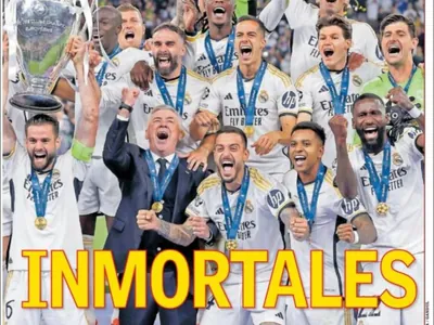 Jornais espanhóis exaltam título do Real Madrid na Liga dos Campeões: 'Imortais'