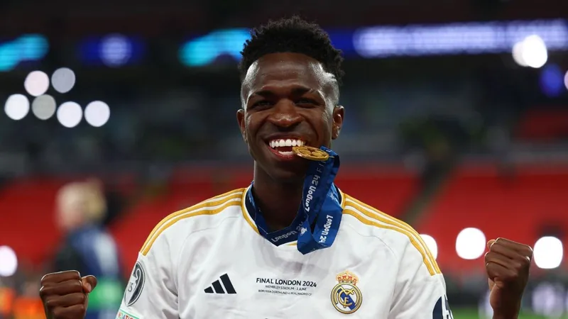 Vinicius Júnior é eleito o melhor jogador da Liga dos Campeões 2023/24