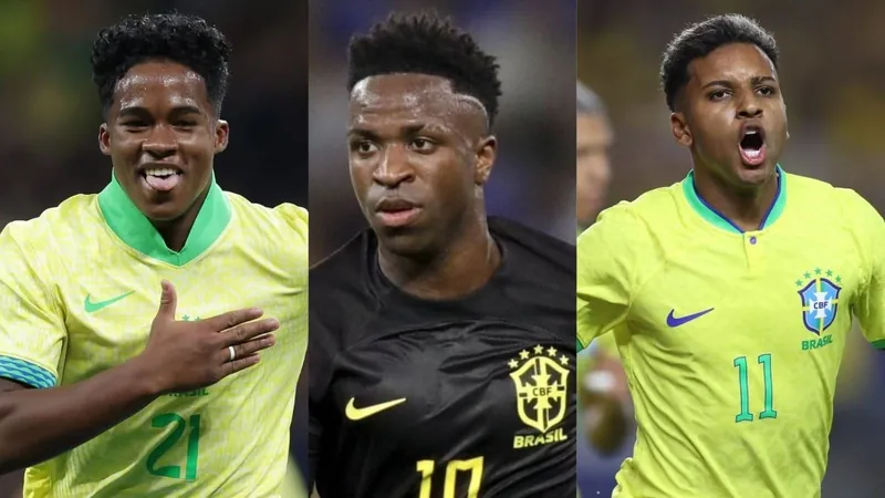 Endrick veste a 9 pela 1ª vez e Rodrygo usa a 10; veja nova numeração da Seleção