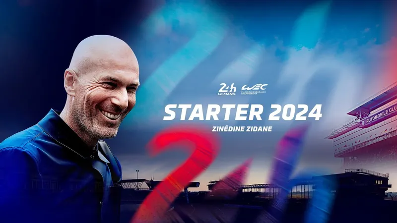 Zidane dará a bandeirada para largada das 24 Horas de Le Mans 2024