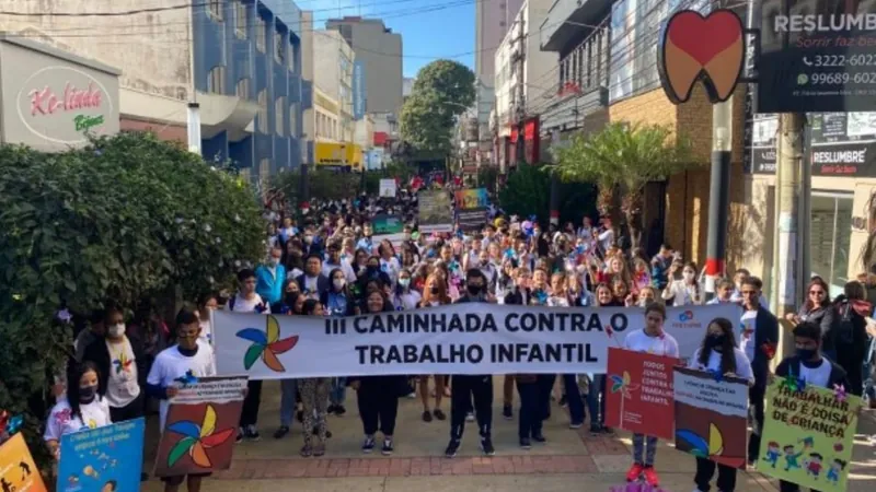 Caminhada de Conscientização contra Trabalho Infantil será no Calçadão