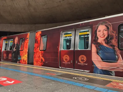 MasterChef tem trem adesivado em SP e grava episódio especial no Metrô