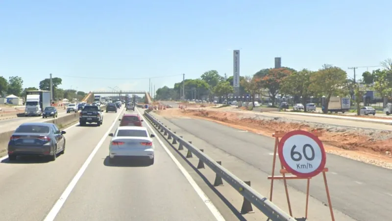 Obras nas marginais da Dutra alteram tráfego no Bairro Chácaras Reunidas em São José dos Campos