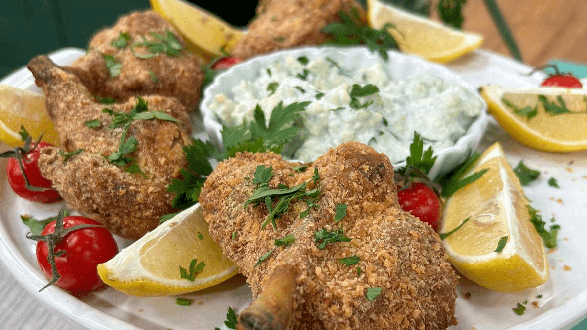 Coxa de frango empanada no iogurte | Band Receitas