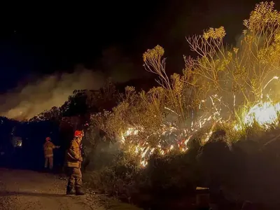 Incêndio florestal no Parque Nacional de Itatiaia, no RJ, é contido por bombeiros