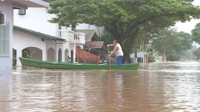 Tempo instável no Rio Grande do Sul deixa moradores em alerta para novas enchentes