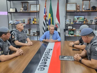 Prefeito e Polícia Militar se reúnem para tratar sobre Fundo de Segurança Pública