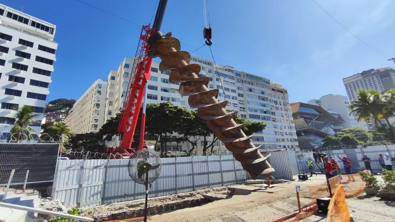 Reforma da estação elevatória de esgoto em Copacabana tem previsão de seis meses