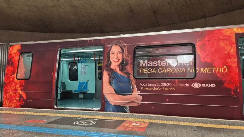 MasterChef no Metrô de SP: saiba como trem especial foi envelopado