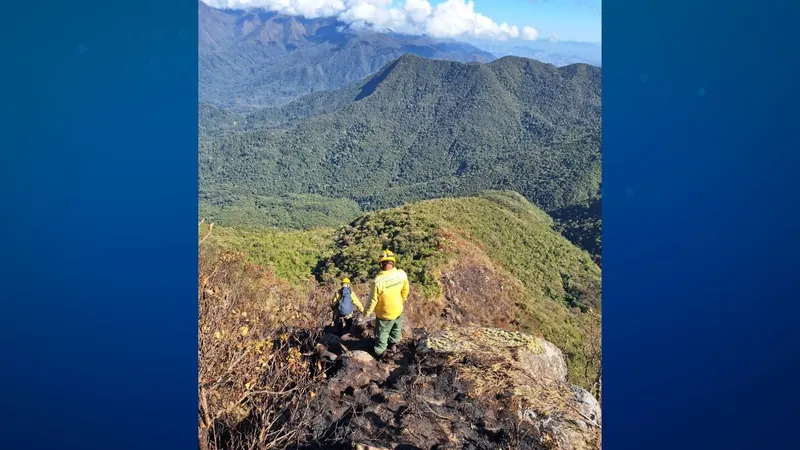 Incêndio no Parque Nacional de Itatiaia é combatido após mais de uma semana