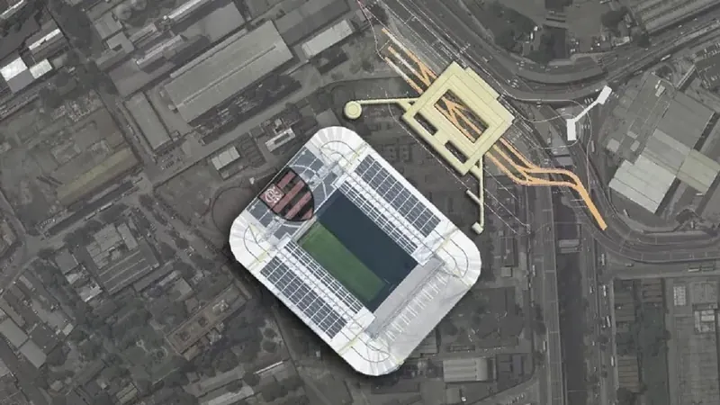 Eventuais despesas extras na construção do estádio do Flamengo são de responsabilidade do mesmo