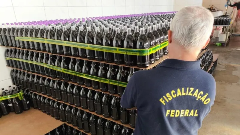 Fiscais apreendem 32 mil litros de vinho falsificado no Paraná