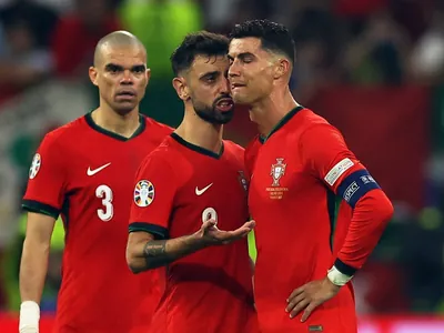 Cristiano Ronaldo chora após perder pênalti na Eurocopa; veja foto