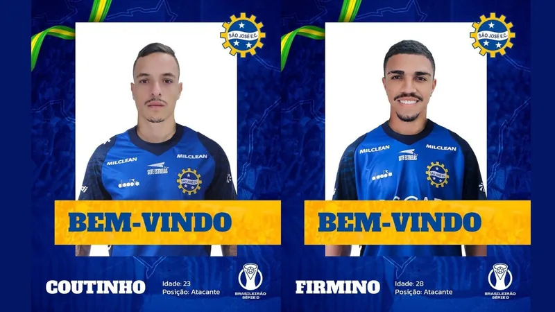 São José Esporte Clube anuncia os atacantes Coutinho e Firmino