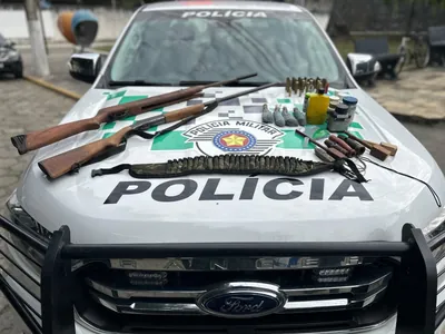 PM Ambiental apreende armas e munições em São Sebastião