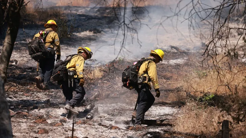 Milhares de pessoas são evacuadas após incêndio florestal na Califórnia, nos EUA