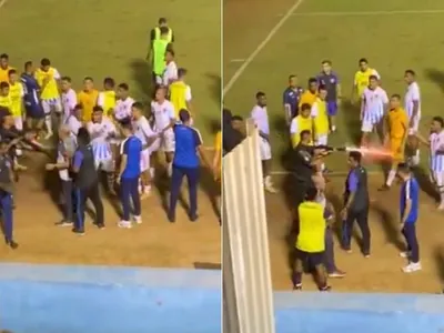 Vídeo mostra momento em que goleiro leva tiro de policial em jogo em Goiás