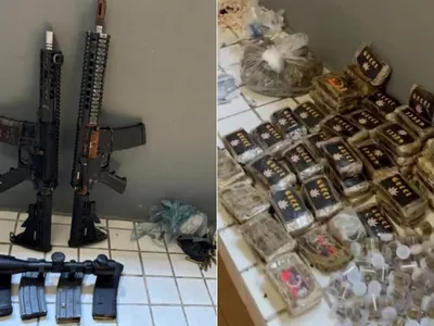 Fuzis, munições e drogas de facção são encontrados em ‘casa bomba’ em SP