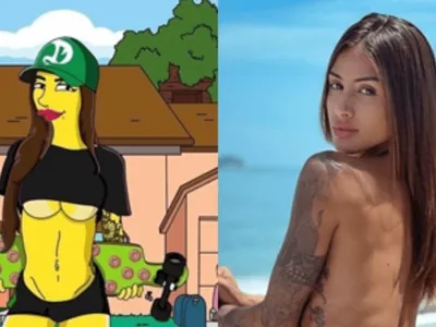 Musa do OnlyFans vende foto como personagem de 'Os Simpsons' por R$ 30 mil