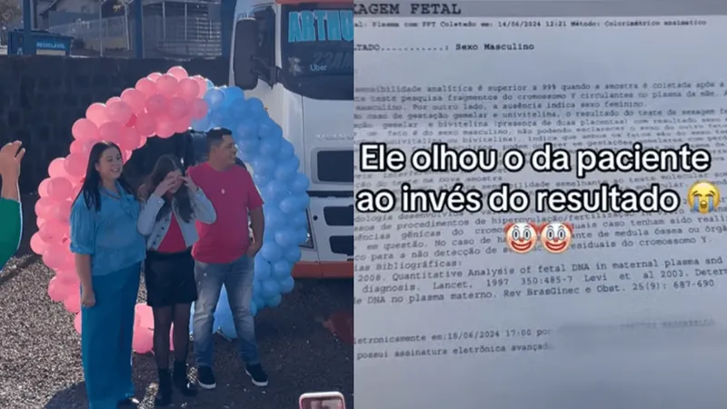 Padrinho organiza chá revelação e erra o sexo do bebê em SC