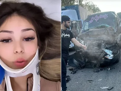 Cantora Melody sofre acidente em rodovia, a caminho de show no Rio de Janeiro