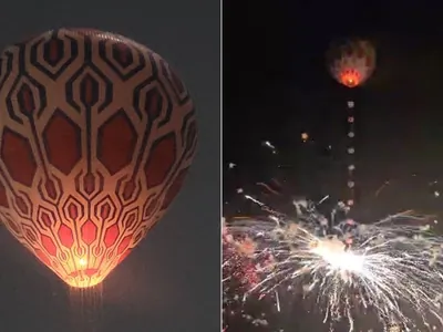 Registros de incêndios causados por queda de balão triplicaram em 2024 em SP