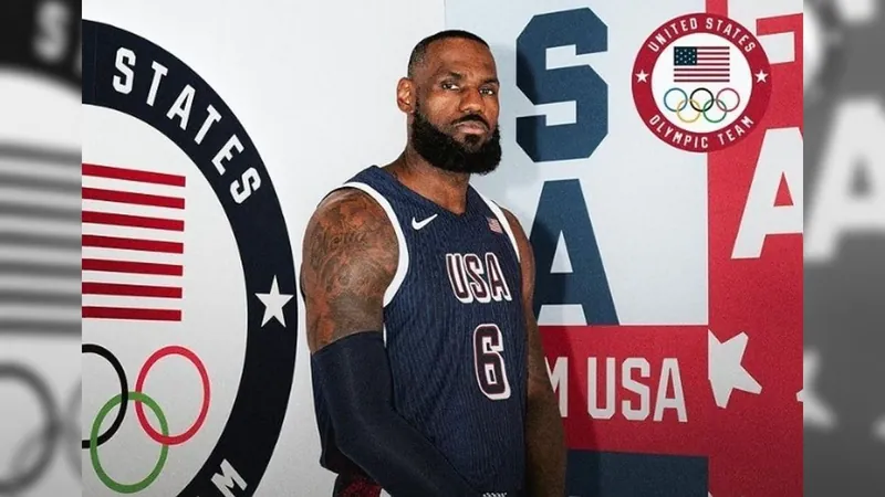 EUA terão LeBron James como porta-bandeira nos Jogos de Paris