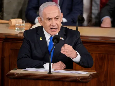 Netanyahu sofre boicote e protestos durante discurso no Congresso dos EUA