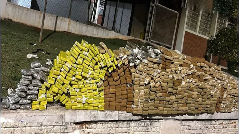 Polícia apreende quase 600 kg de maconha em Cesário Lange