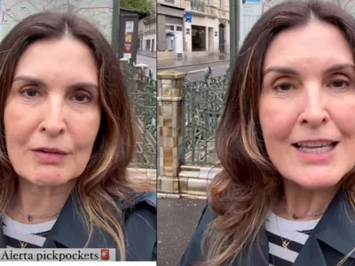 Fátima Bernardes presencia furto em Paris após roubo contra Zico: “Pickpockets”