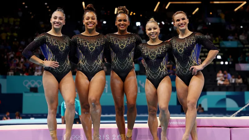 Jade Barbosa desenha collants da ginástica artística usados em Paris 2024