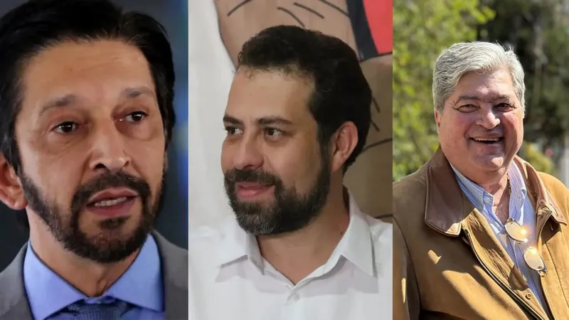 Pesquisa aponta empate triplo entre Datena, Boulos e Nunes à prefeitura de SP