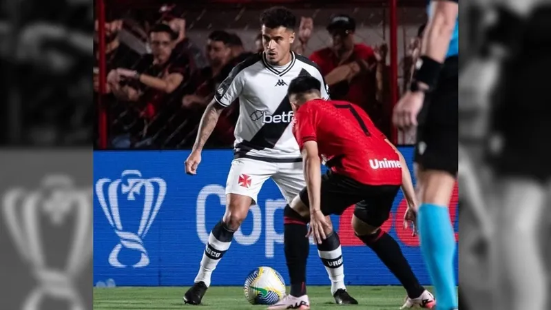 Vasco leva gol no início, mas empata com Atlético-GO pela Copa do Brasil