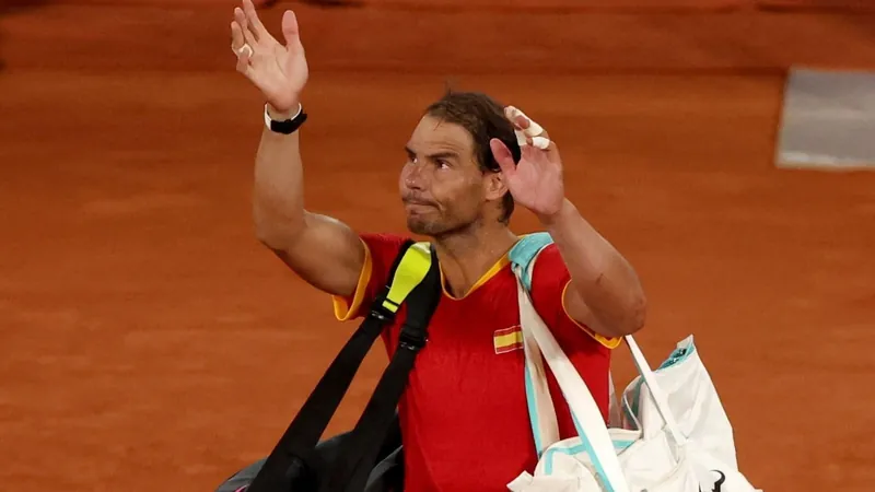 Nadal perde com Alcaraz para dupla americana e se despede de Paris sem medalha