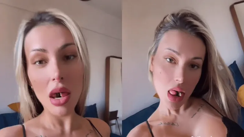 Andressa Urach divulga o valor da cirurgia de bifurcação da língua