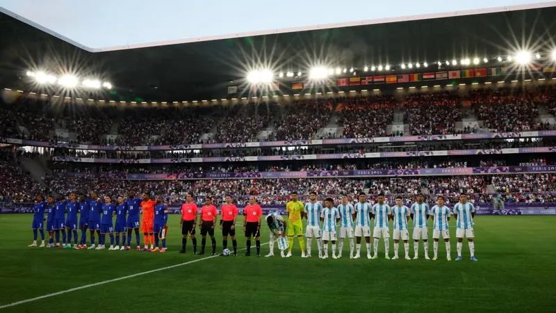 Argentina tem hino vaiado antes de jogo contra a França na Olimpíada de Paris