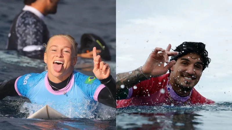 Brasil tem duas chances de medalha no surfe; veja quando serão as semifinais