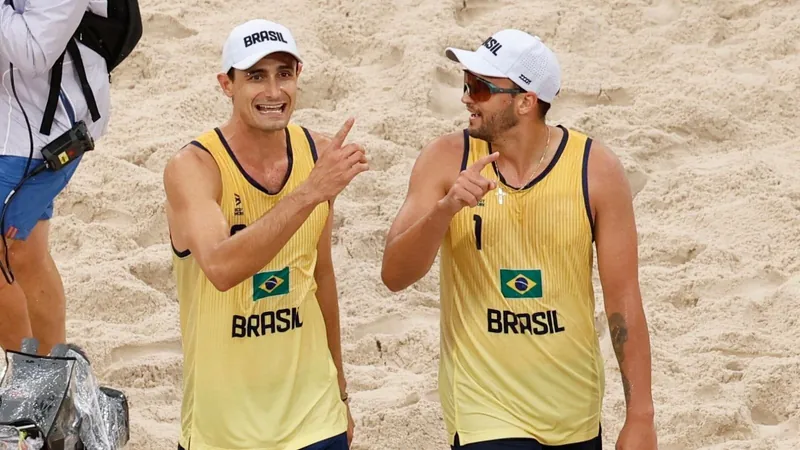 André e George fogem da repescagem e avançam para as oitavas do vôlei de praia